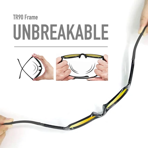 Demonstration of unbreakable TR90 glasses frame bending
